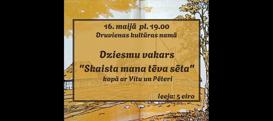 Dziesmu vakars "Skaista mana tēvu zeme"