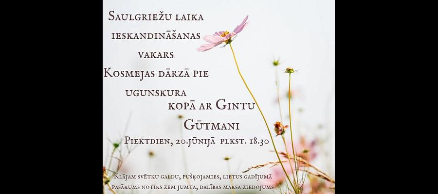 Saulgriežu ieskandināšana ar Gintu Gūtmani