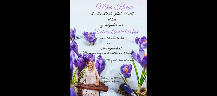 Māra Kūriņa aicina uz sadziedāšanos